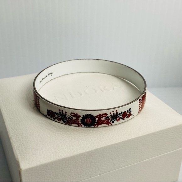 Vintage 1970s Michaela Frey Enameled Bracelet - Picture 2 of 5